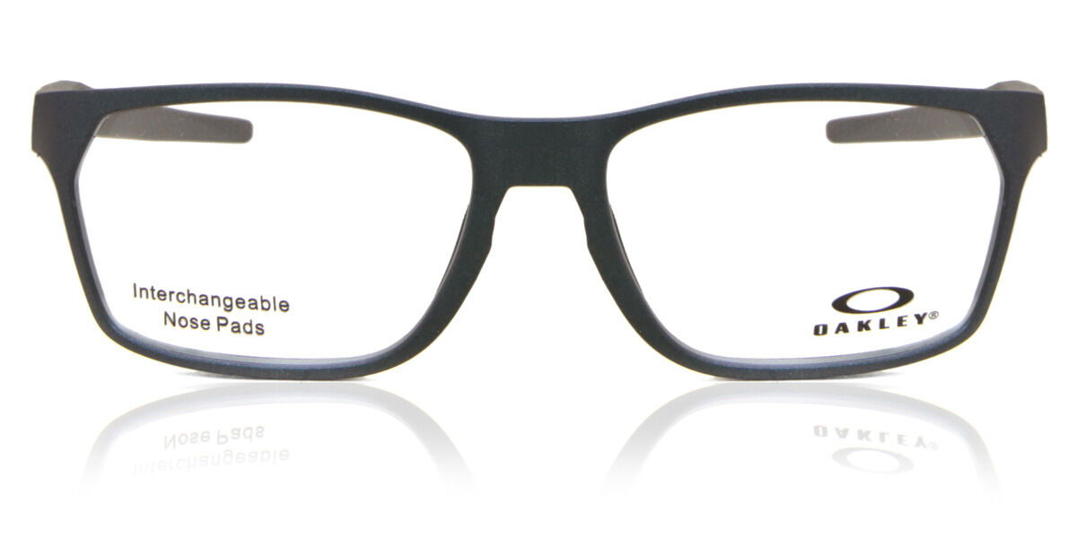 Oakley OX8032 HEX JECTOR 803207 Rectangle Dark Matte Silver/blue