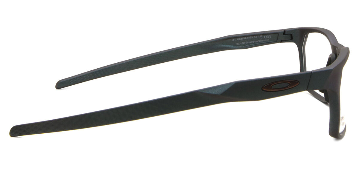 Oakley OX8032 HEX JECTOR 803207 Rectangle Dark Matte Silver/blue Oakley OX8032 HEX JECTOR 803207 Rectangle Dark Matte Silver/blue