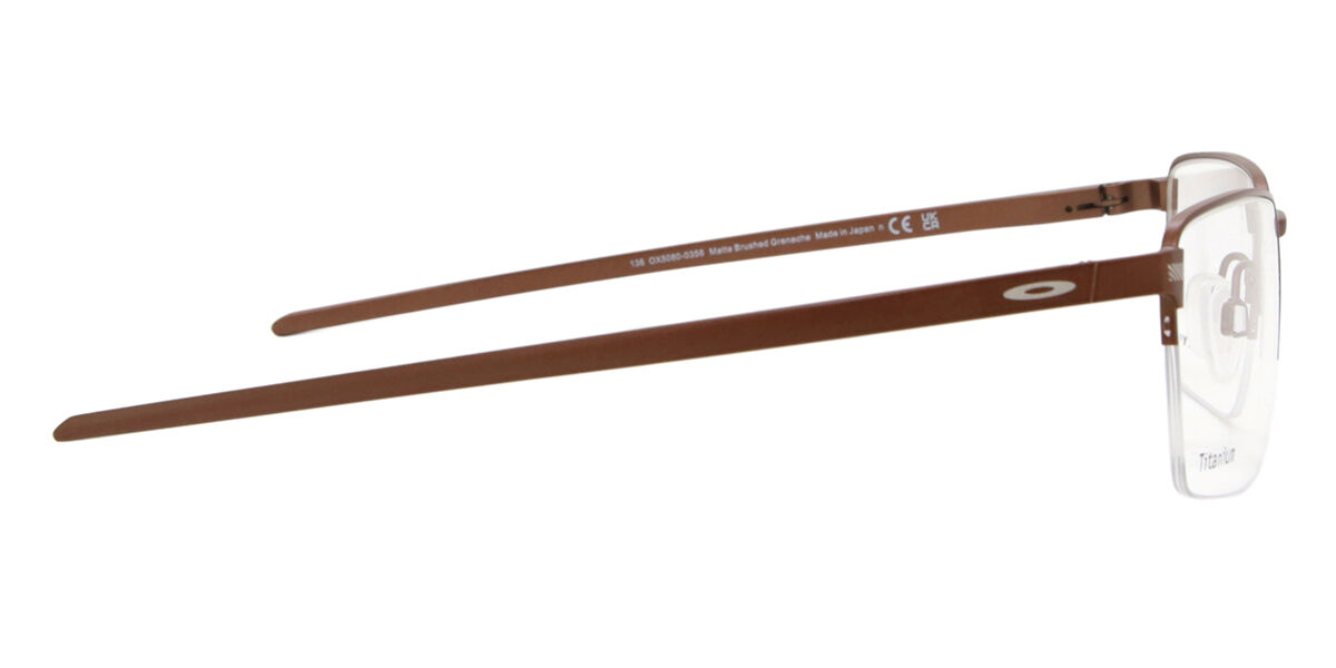 Oakley OX5080 SWAY BAR 0.5 508003 Rectangle Matte Brushed Grenache