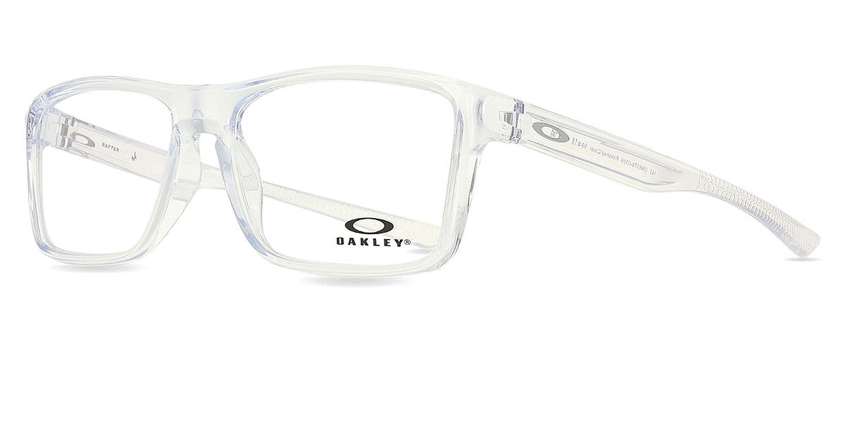 もーりー　　Oakley スポーツサングラス ホワイト Oakley OX8178 RAFTER 817803 Rectangle Clear Eyeglasses