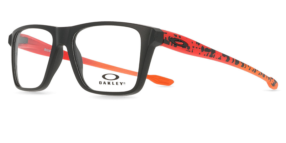 Oakley OY8026 BUNT Kids 802605 Rectangle Matte Black Eyeglasses