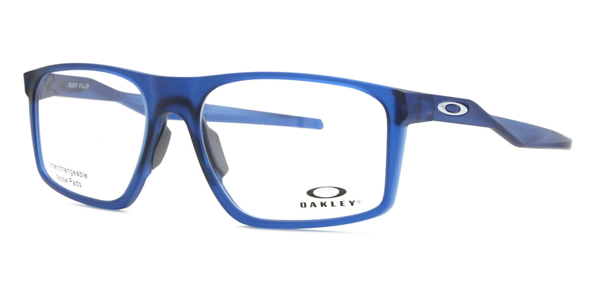 Oakley OX8183 BAT FLIP 818303 Rectangle Transparent Opaque Blue