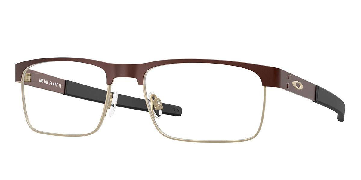 Oakley OX5153 METAL PLATE TI 515305 Rectangle Satin Grenache Brown