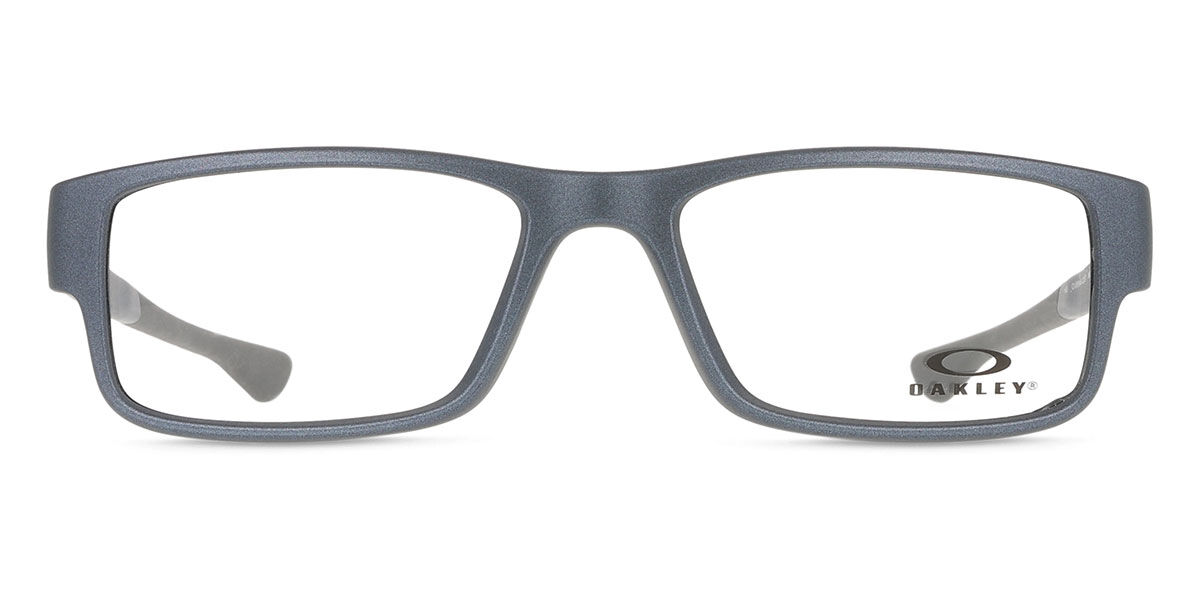 Oakley OX8046 AIRDROP 804620 Rectangle Matte Steel Blue Eyeglasses
