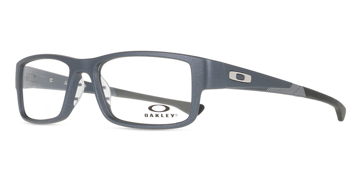 Oakley OX8046 AIRDROP 804620 Rectangle Matte Steel Blue Eyeglasses