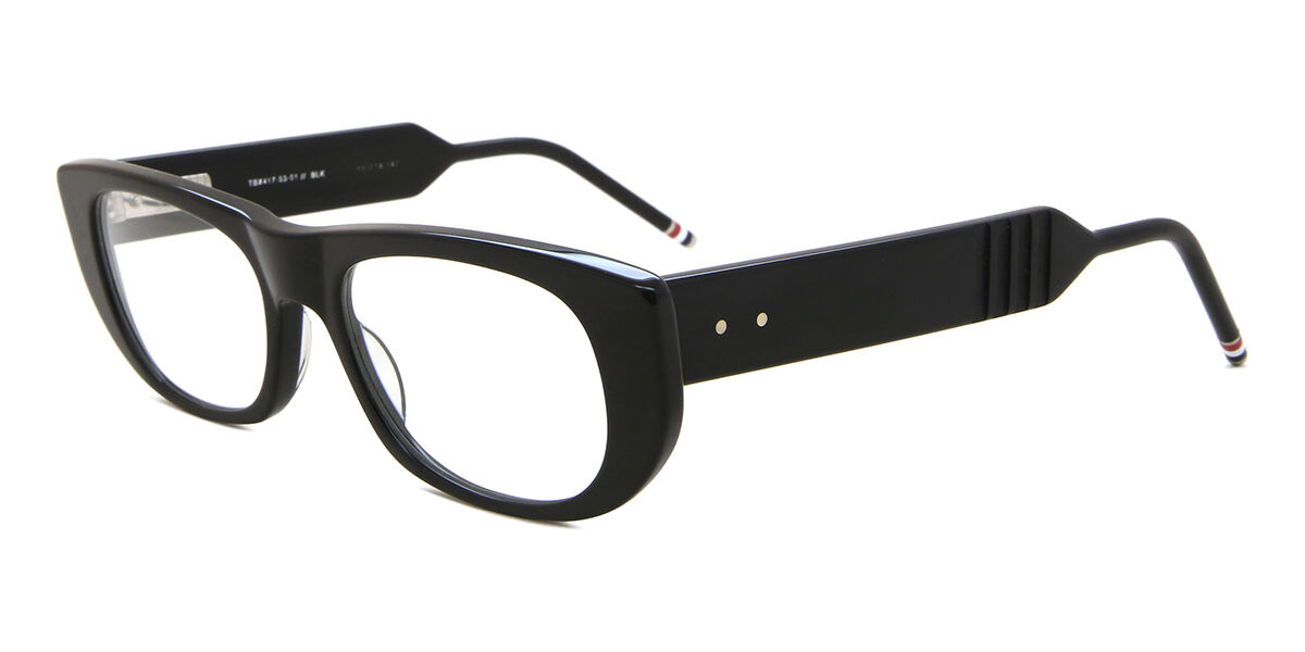 THOM BROWNE　TBX417　メガネ フレーム　アジアンフィット　黒 Thom Browne TBX417 01 Square Black Eyeglasses | SmartBuyGlasses US