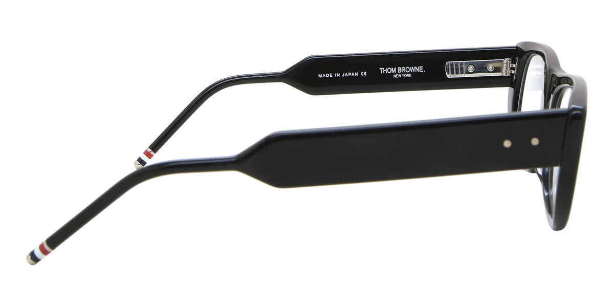 THOM BROWNE　TBX417　メガネ フレーム　アジアンフィット　黒 Thom Browne TBX417 01 Square Black Eyeglasses | SmartBuyGlasses US