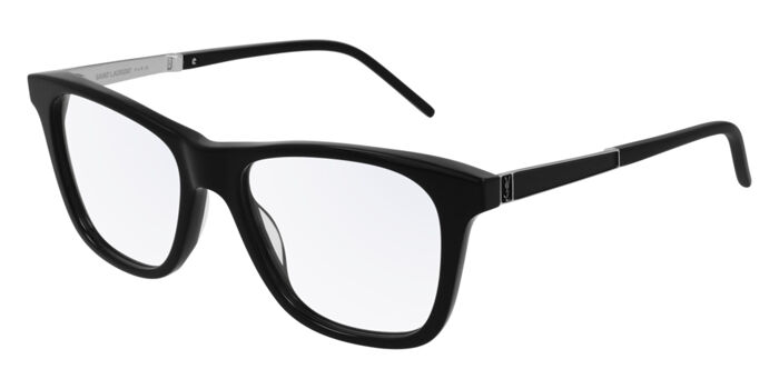 Saint Laurent SL286 SLIM 001 Eyeglasses Black 50mm Square Frame Saint Laurent SL 286 SLIM 001 50 mm Glasses | Bassol Optic  main image 3