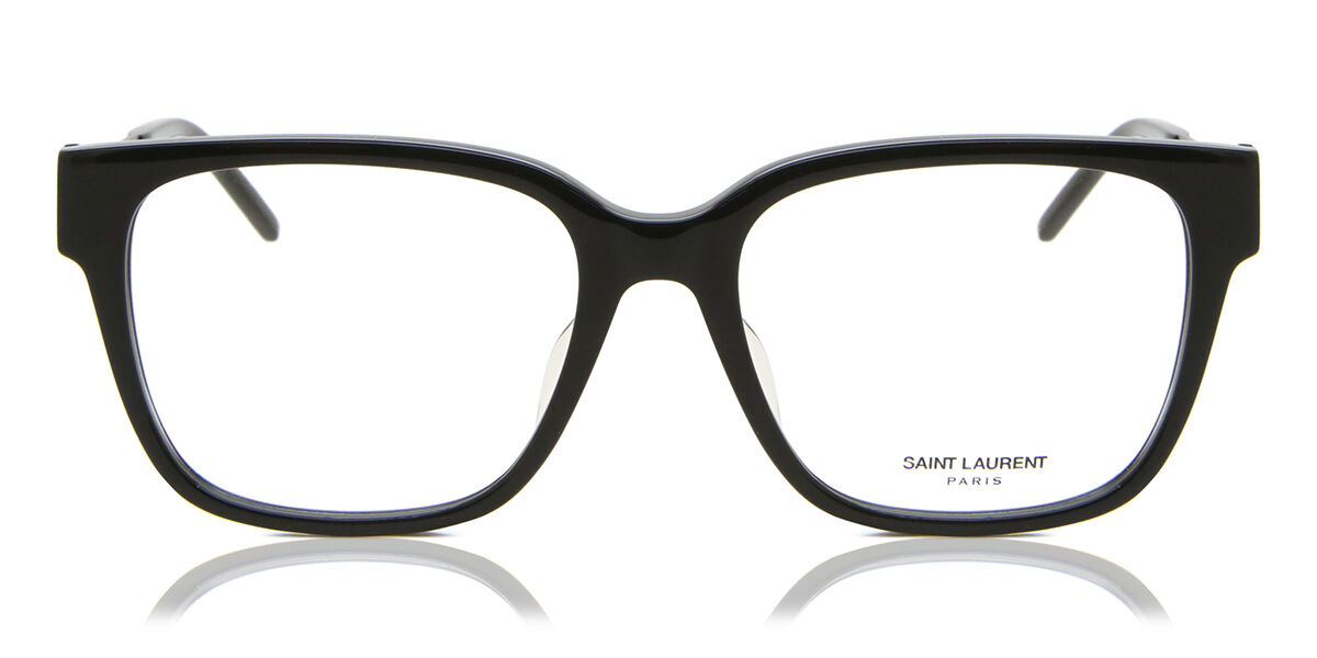 Saint Laurent SL M48O_A/F Asian Fit 001 Square Shiny Black