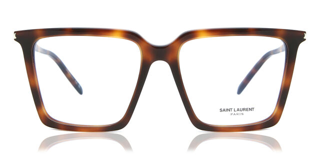 Yves Saint Laurent Tortoiseshell Brown Square Frame Glasses Saint Laurent Eyewear Square Frame Glasses | Brown | FARFETCH OM main image 2