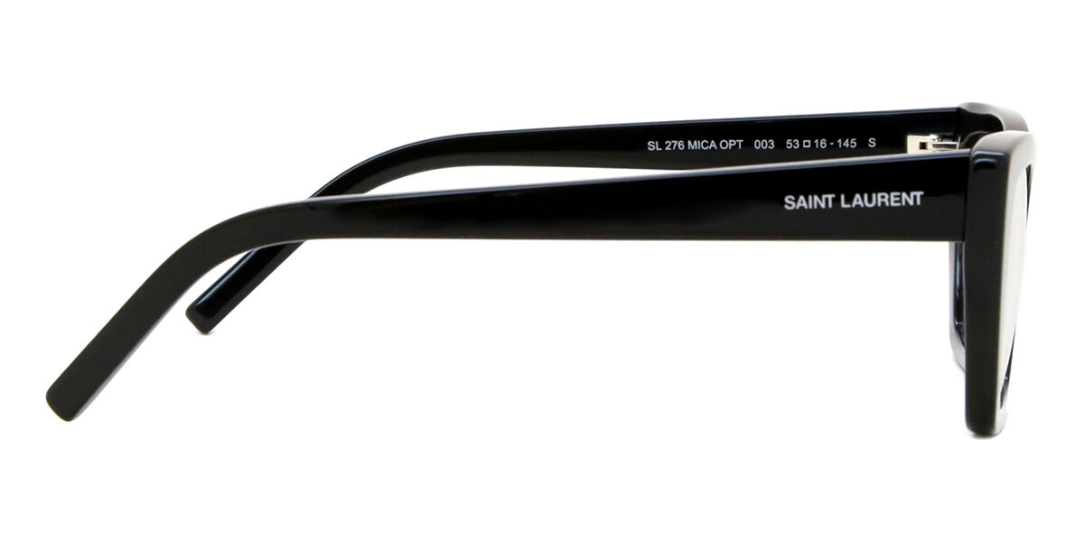 Saint Laurent SL 276 MICA OPT 003 Cat Eye Shiny Black Eyeglasses