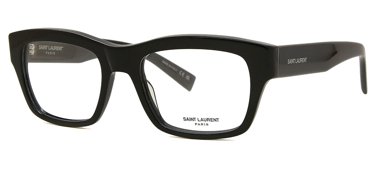 Saint Laurent SL 616 001 Square Shiny Black Eyeglasses