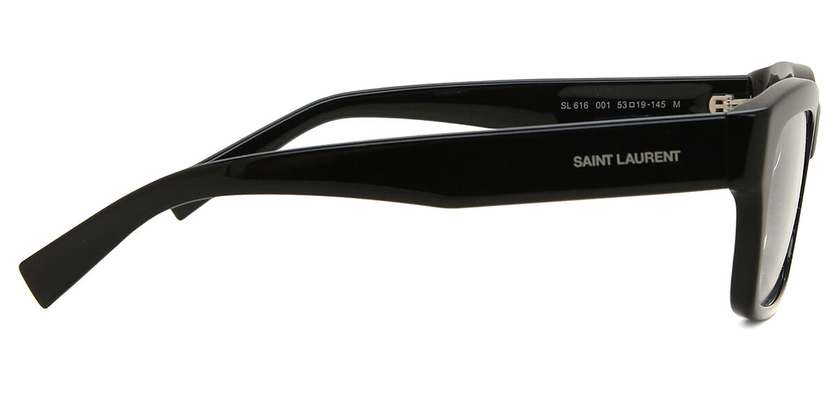 Saint Laurent SL 616 001 Square Shiny Black Eyeglasses