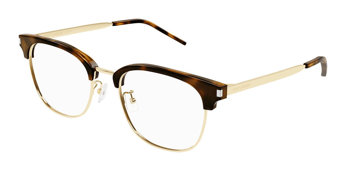 Saint Laurent SL 649/F Asian Fit 002 Browline Tortoise Eyeglasses