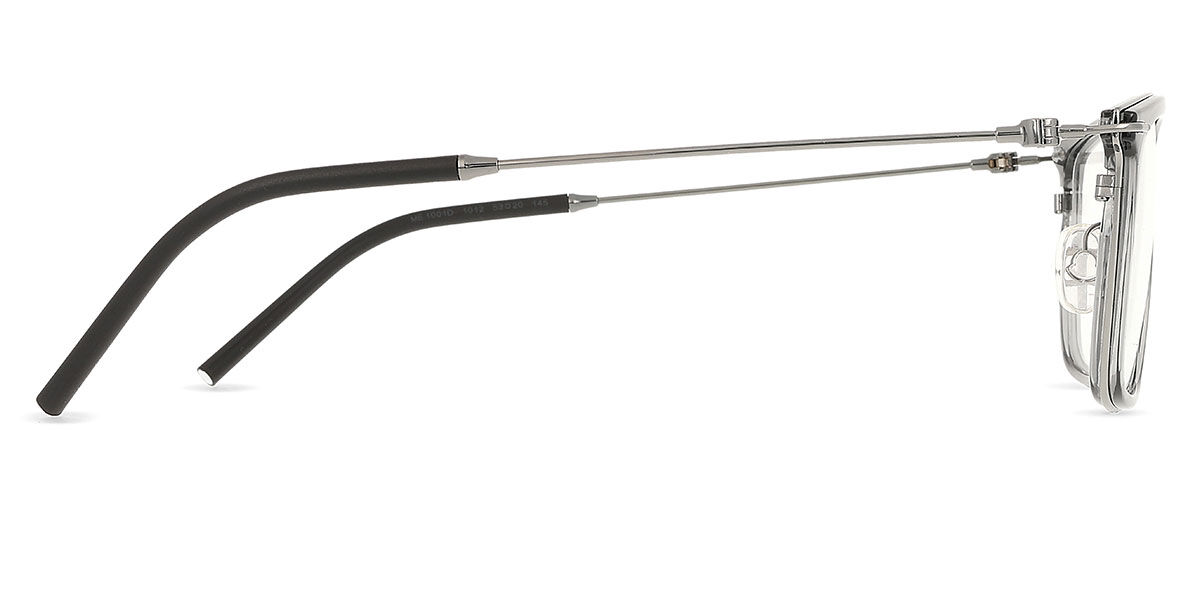 MONCLER ストライプリード Sサイズ Moncler ME1001D Asian Fit 1012 Square Light Grey/Silver Eyeglasses
