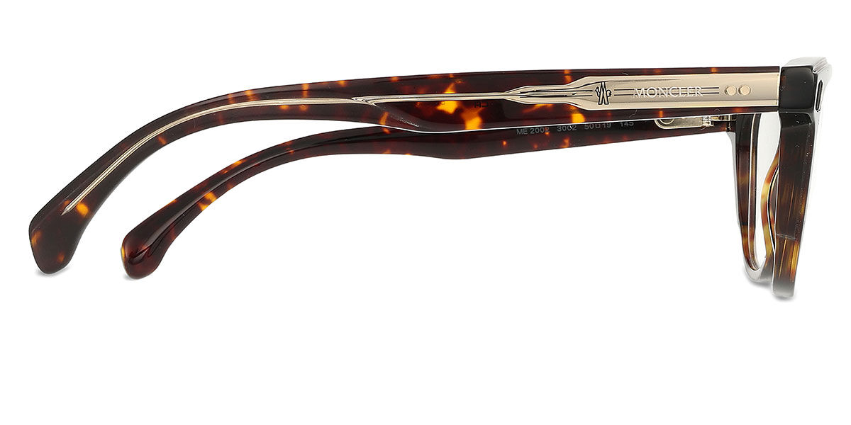 Moncler ME2002 3002 Square Brown Tortoise Eyeglasses