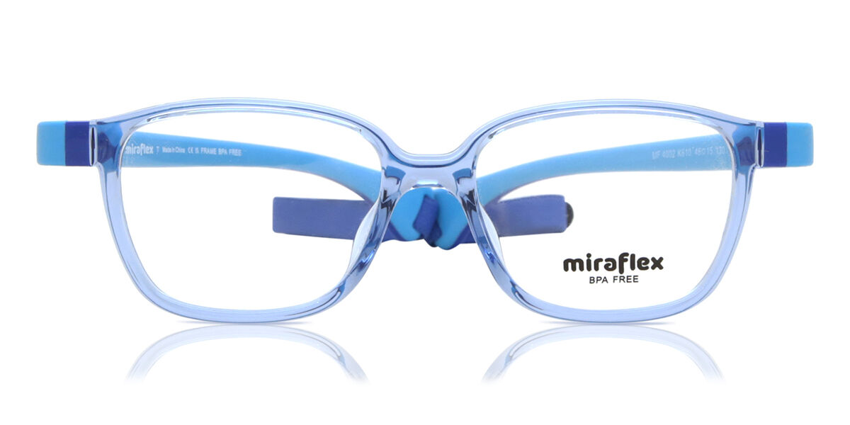 Miraflex MF4002 Kids K610 Square Transparent Azure Eyeglasses