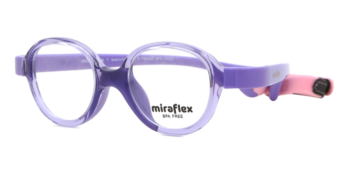 Miraflex MF4003 Kids K575 Oval Transparent Lilac Eyeglasses