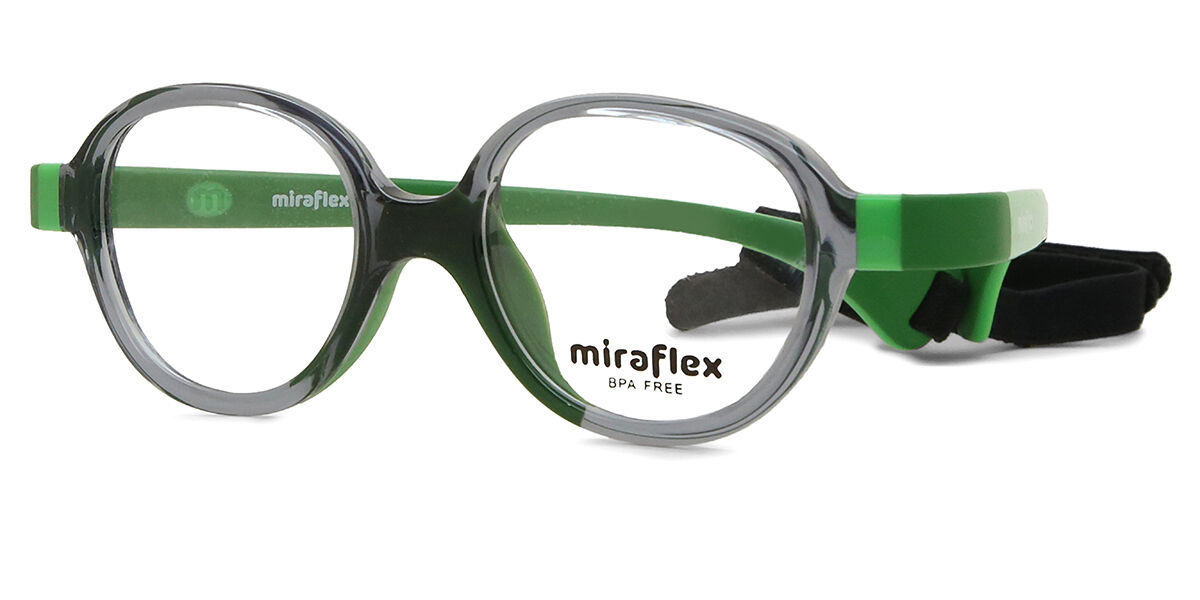 Miraflex MF4003 Kids K578 Oval Transparent Grey Eyeglasses