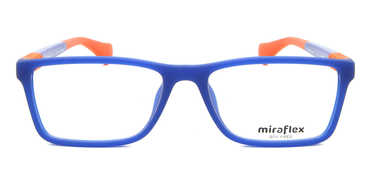Miraflex MF4012 Kids L893 Rectangle Matte Opal Blue Eyeglasses