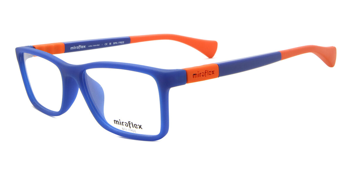 Miraflex MF4012 Kids L893 Rectangle Matte Opal Blue Eyeglasses