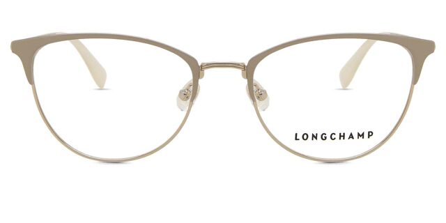 Longchamp Gold Metal Glasses Women\'s (Frames) Longchamp LO2140 714 Oval Light Gold Eyeglasses  main image 4