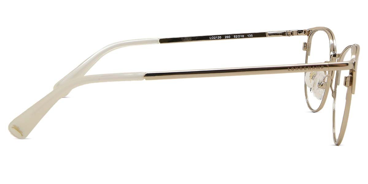 Longchamp LO2120 260 Oval Gold/Beige Eyeglasses | SmartBuyGlasses US