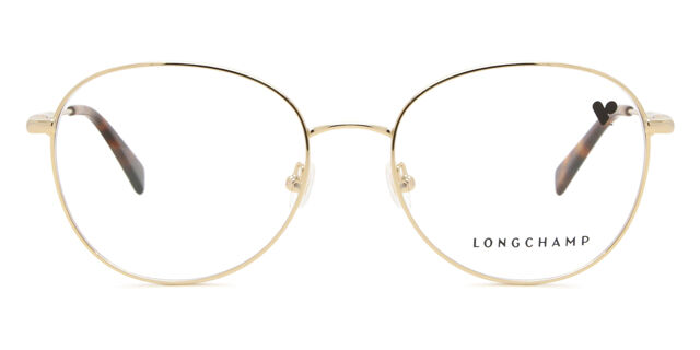 Longchamp LO2140 714 Oval Light Gold Eyeglasses 