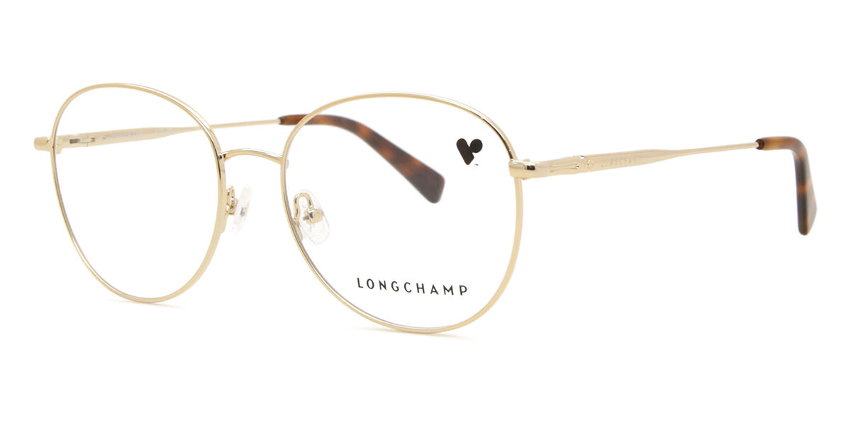 Longchamp LO2140 714 Oval Light Gold Eyeglasses | SmartBuyGlasses US