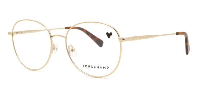 Longchamp LO2140 714 Oval Light Gold Eyeglasses  display picture 2
