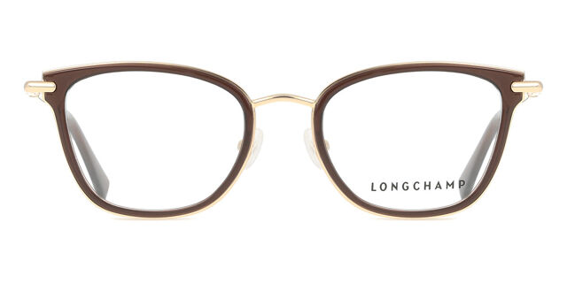 Longchamp LO2145 200 Square Gold Brown Eyeglasses  display picture 2