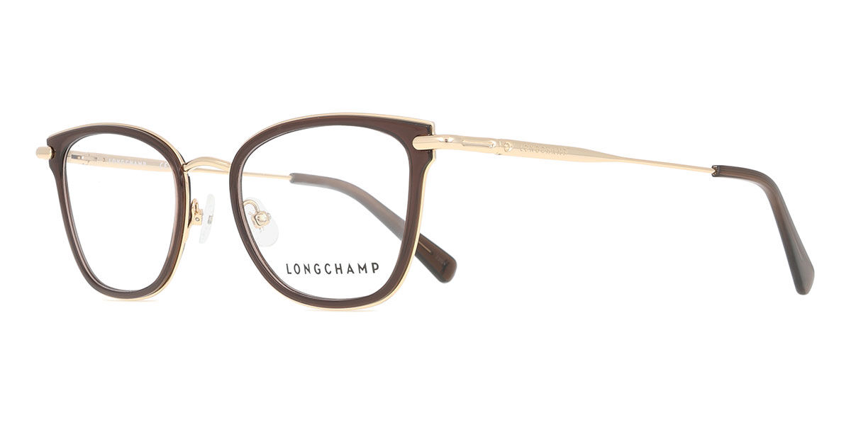 Longchamp LO2145 200 Square Gold Brown Eyeglasses | SmartBuyGlasses US