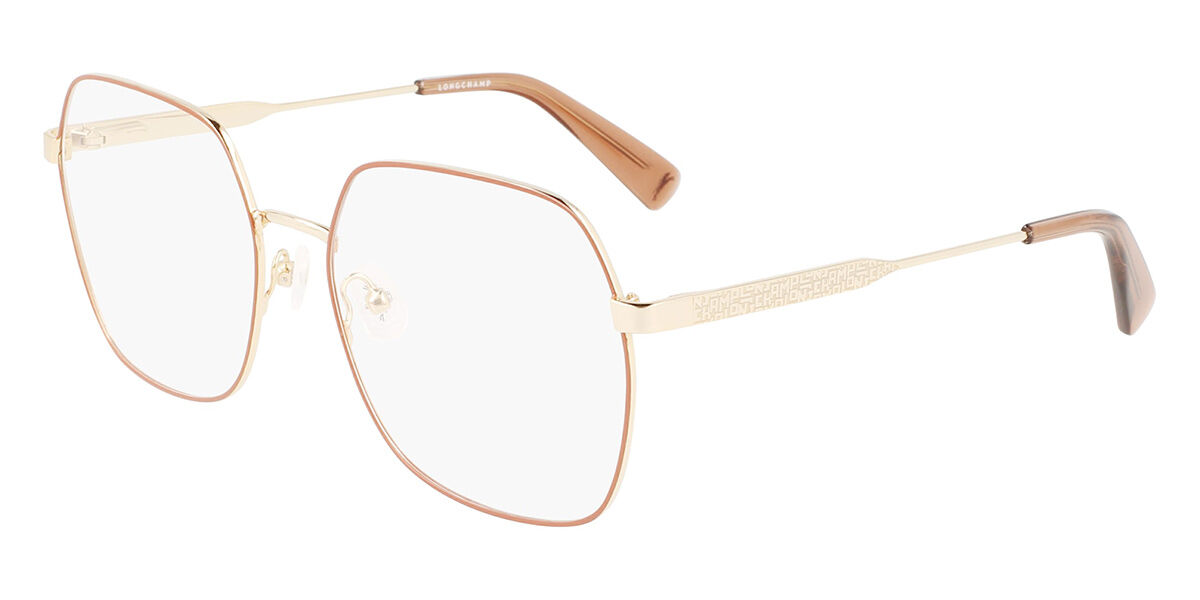 Longchamp LO2148 727 Square Gold Brown Eyeglasses | SmartBuyGlasses US