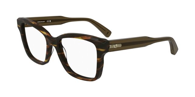 Longchamp LO2770 N 211 Rectangle Striped Brown Eyeglasses  display picture 3