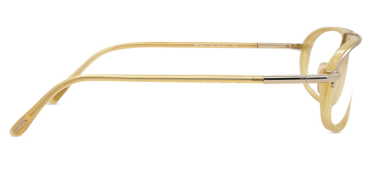 Tom Ford FT5047 383 Transparent Honey Brown Eyeglasses