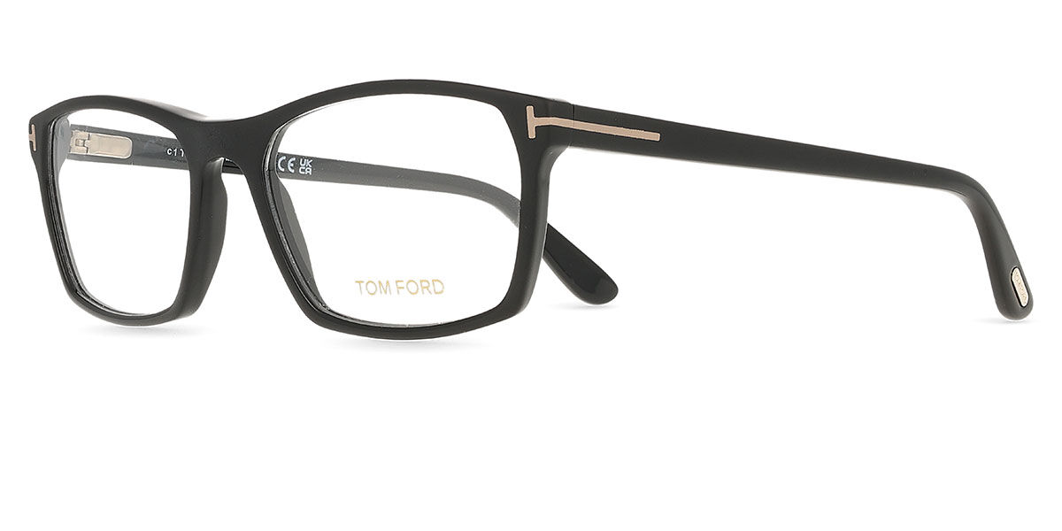 Tom Ford FT5295 002 Rectangle Matte Black Eyeglasses