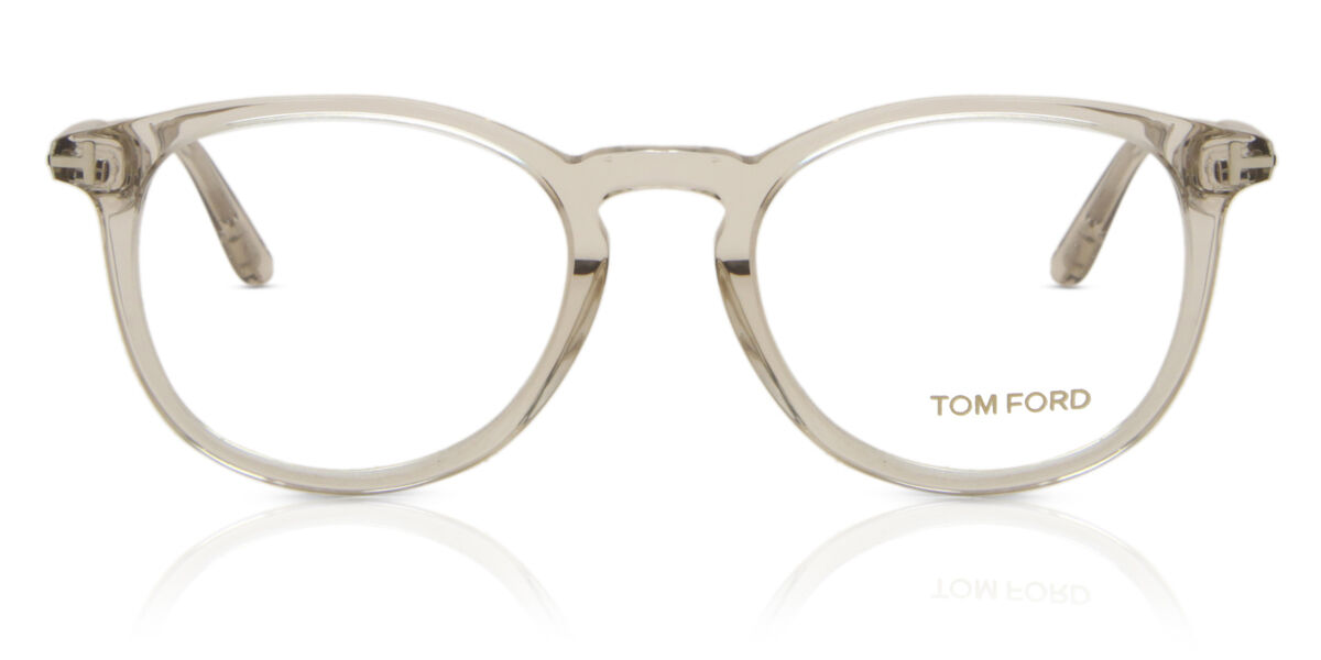 Tom Ford FT5401 020 Round Transparent Grey Eyeglasses