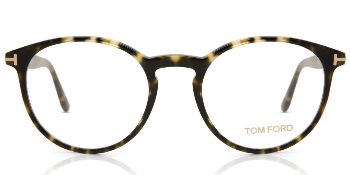 Tom Ford FT5524 045 Round Transparent Brown Eyeglasses