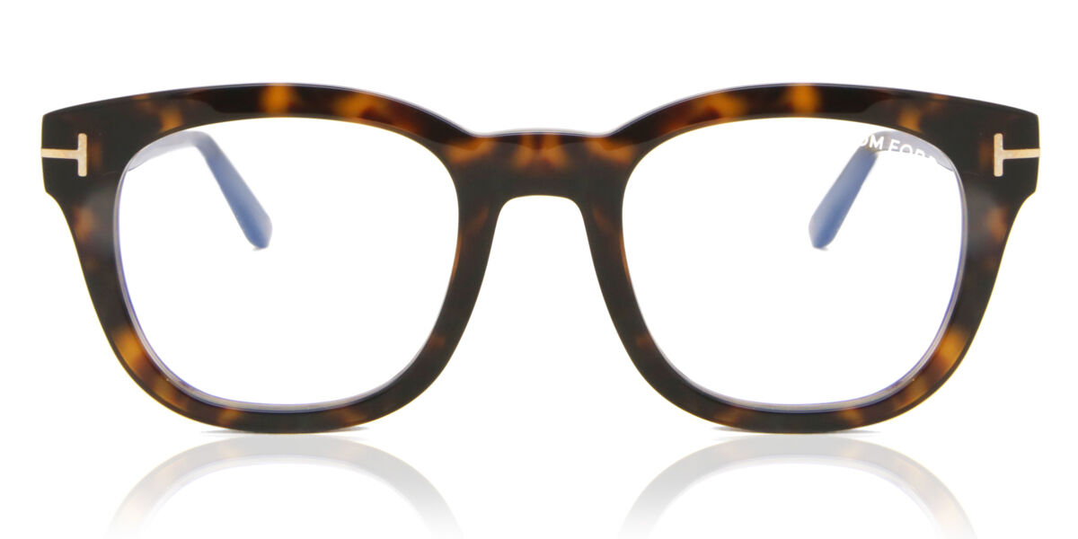 新品 TOM FORD トムフォード FT5542B メガネ ブルーライトカット Tom Ford FT5542-B 052 Blue-Light Block Square Tortoise Eyeglasses