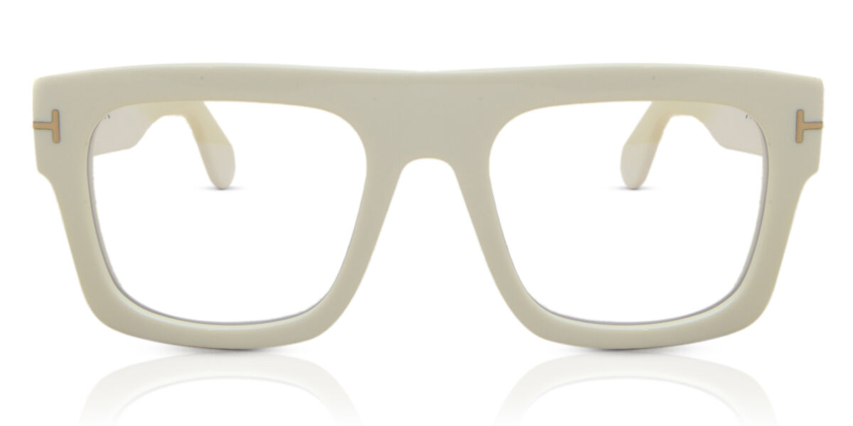 Tom Ford FT5634-B Blue-Light Block 025 Square Ivory White