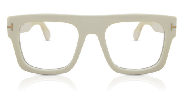 Tom Ford FT5634-B Blue-Light Block 025 Square Ivory White 