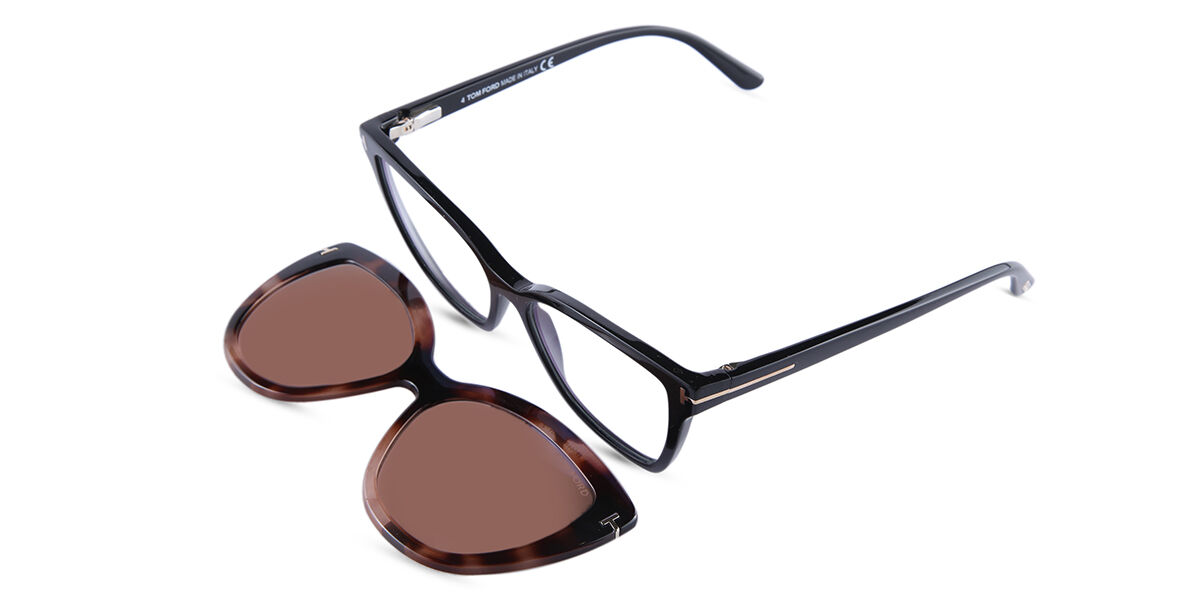Tom Ford FT5641-B with Clip-On 001 Blue-Light Block Black