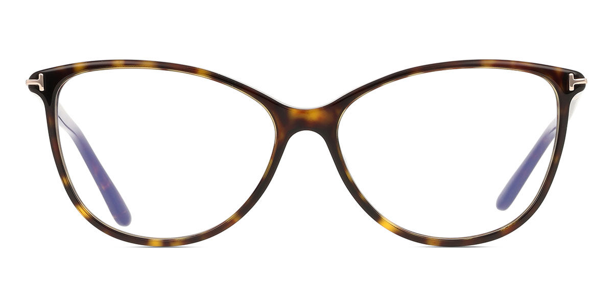 TOM FORDメガネ Tom Ford FT5616-B 052 Blue-Light Block Cat Eye Dark Tortoise