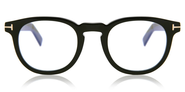Tom Ford FT5629-B 001 Blue-Light Block Oval Shiny Black  display picture 1