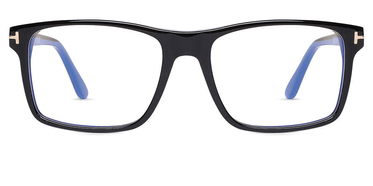 Tom Ford FT5682-B with Clip-On 001 Blue-Light Block Shiny Black