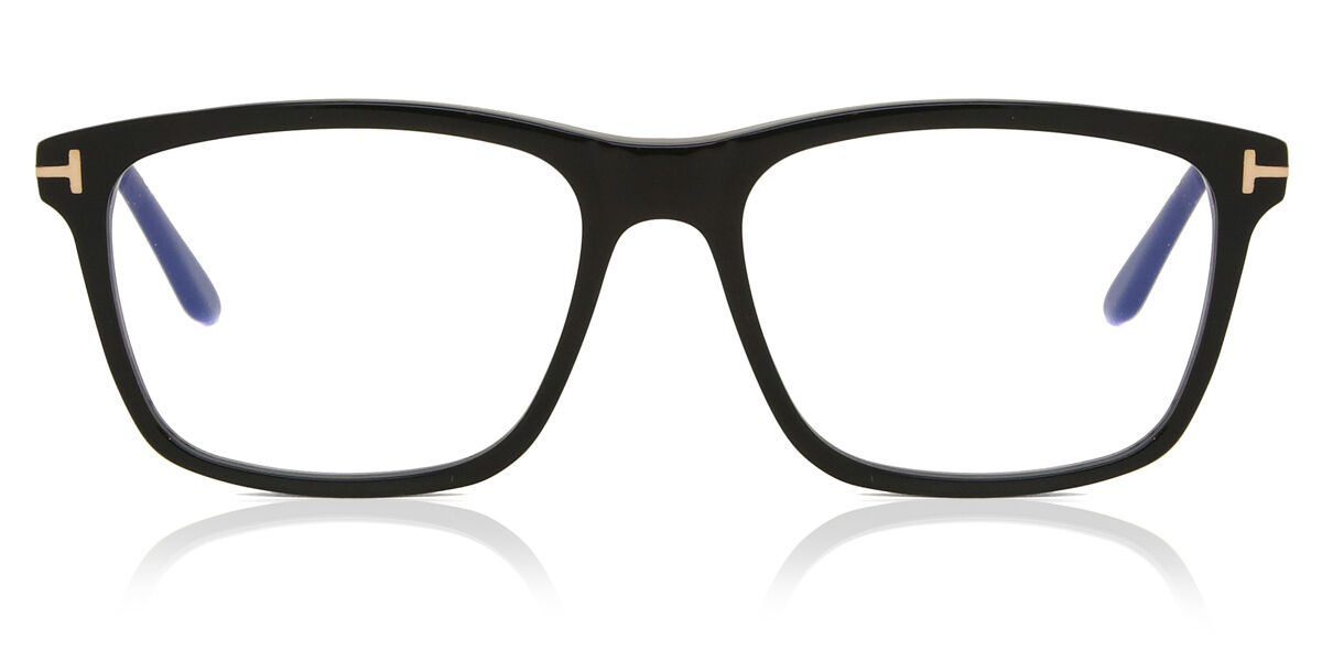 Tom Ford FT5479-B 001 Blue-Light Block Rectangle Black Eyeglasses