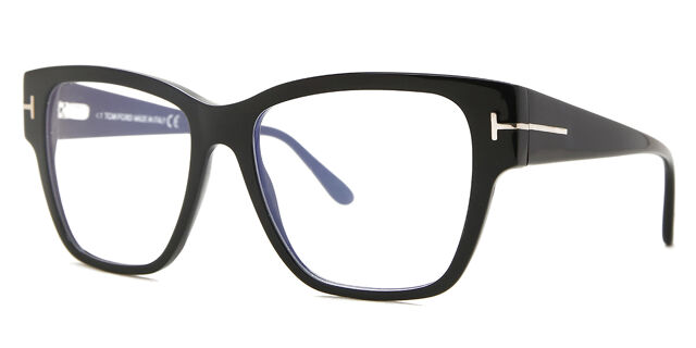 Tom Ford FT5745-B 001 Eyeglasses Shiny Black 54mm Square Frame Tom Ford Tom Ford FT5745-B 001 Eyeglasses Shiny Black 54mm  main image 3