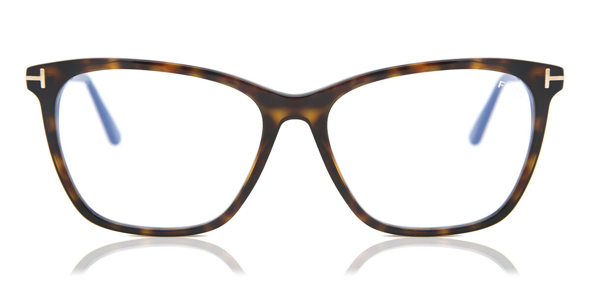 Tom Ford FT5762-B 052 Blue-Light Block Butterfly Dark Tortoise