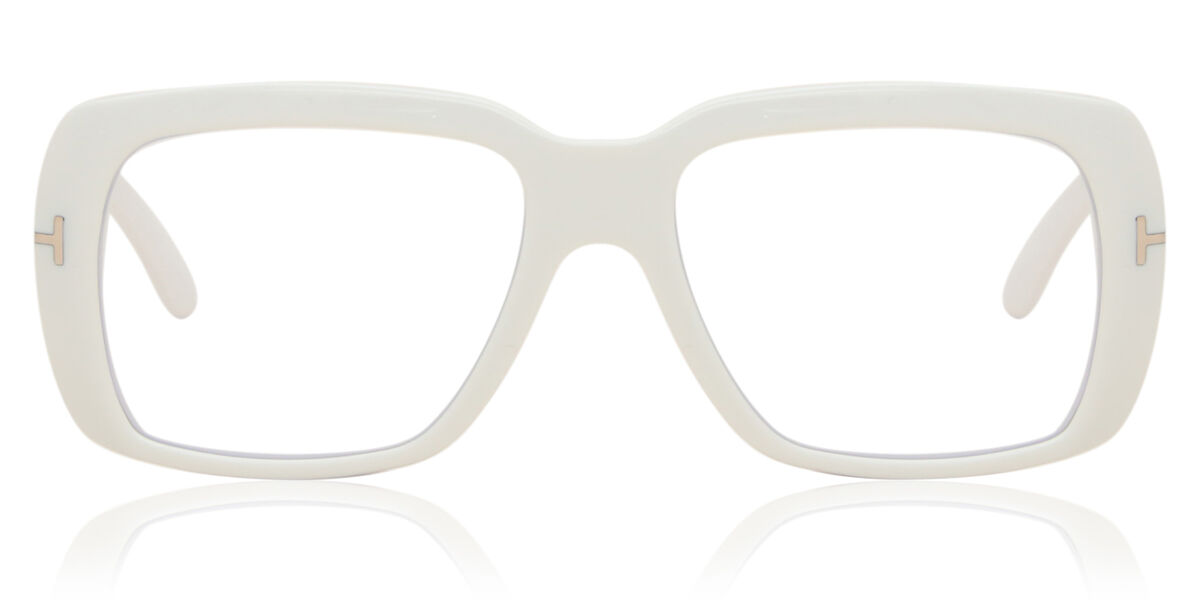 Tom Ford FT5634-B Blue-Light Block 025 Square Ivory White