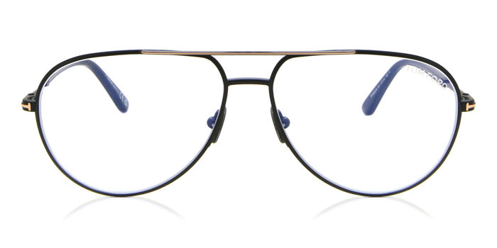 Tom Ford FT5829-B 028 Blue-Light Block Pilot Shiny Rose Gold  display picture 2